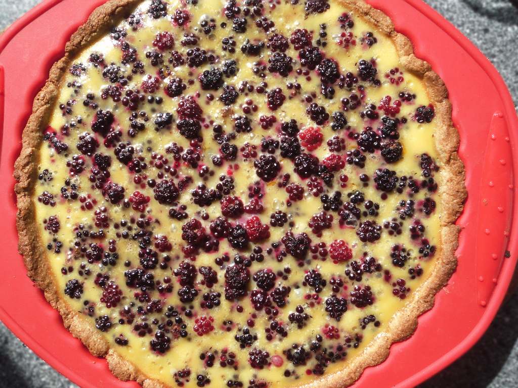 Brombeertarte mit wilden Brombeeren
